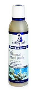 Smiley Pet Natural Mineral Dead Sea Mud Bath Shampoo, Contains Dead-Sea mud, Jojoba and natural oils; Purify, nourish and natural ability to care skin problems. 8.45 oz by